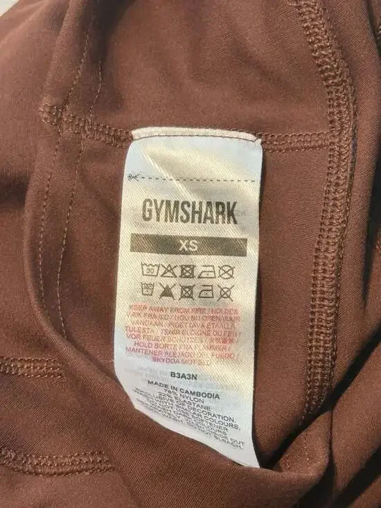 Gymshark x Whitney Simmons High Rise Scrunch Leggings Brown Size XS - Picture 7 of 8